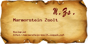 Marmorstein Zsolt névjegykártya